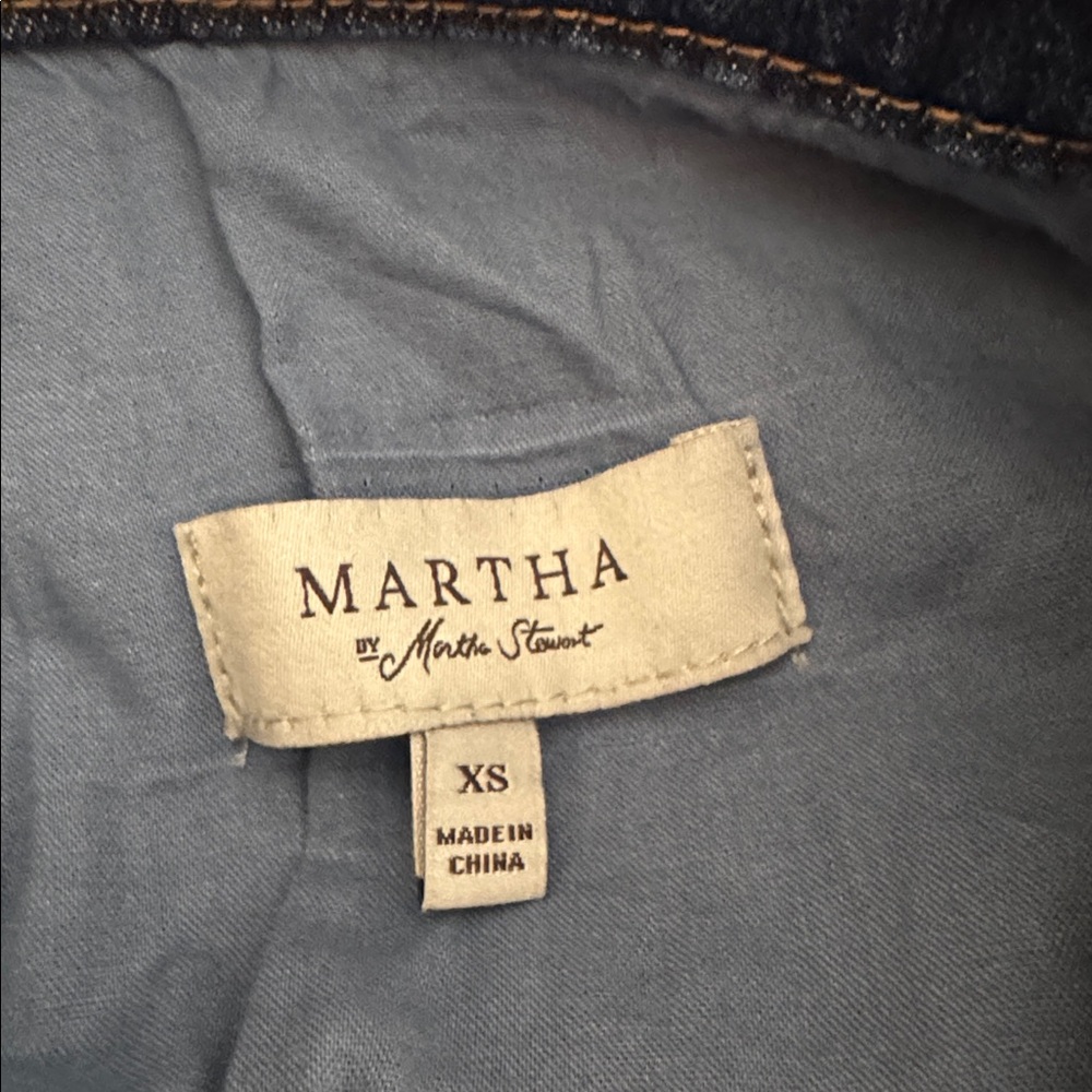 Martha Stewart NWT LINED WELL MADE Classic Blue Denim heavy JEAN Jacket - Picture 7 of 7